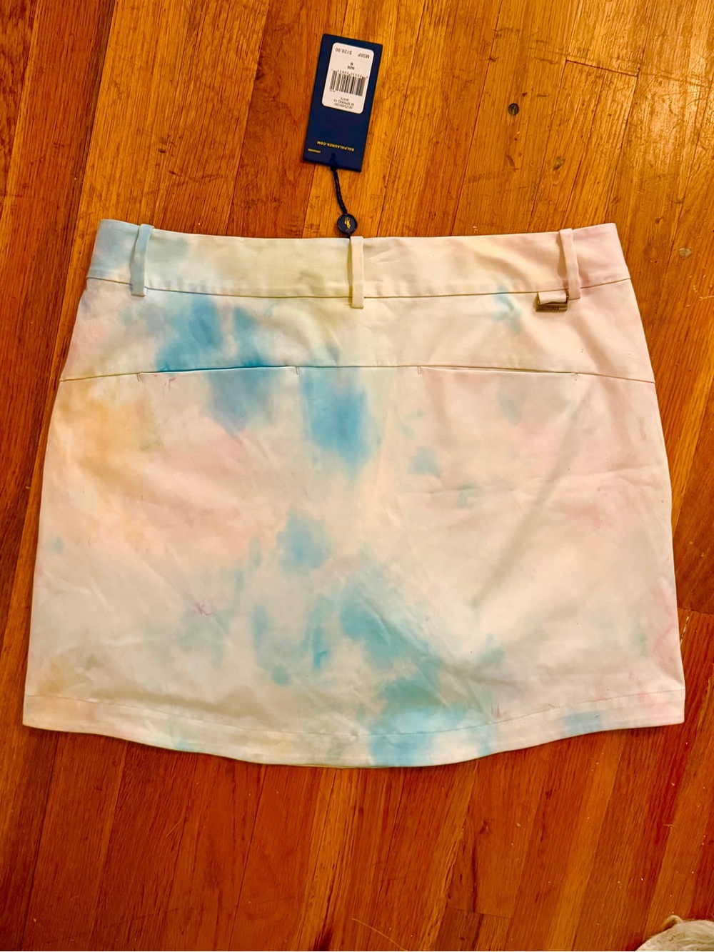 NWT Ralph Lauren Pastel Tie-Dye Golf Skirt - Picture 4 of 6